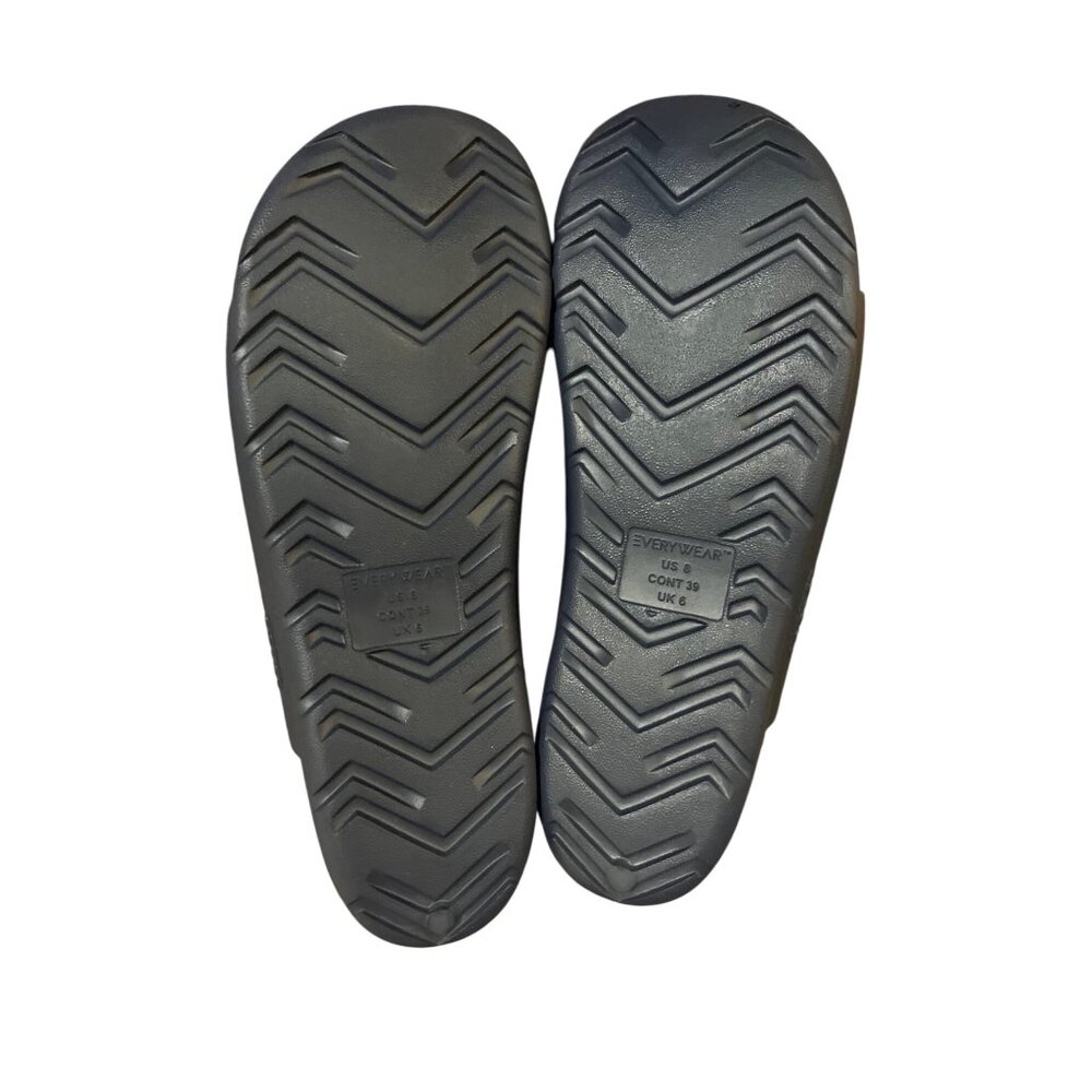 Totes Sandals Womens 8 Navy Blue Everywear Double Buckle Slide Waterproof Used - Picture 4 of 8